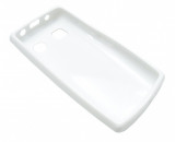 Husa silicon alb lucios pentru Nokia 500
