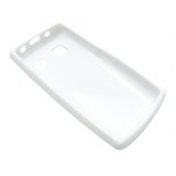 Husa silicon alb lucios pentru Nokia 500