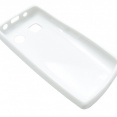 Husa silicon alb lucios pentru Nokia 500
