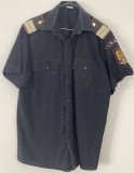 HM - Camasa militara - culoare bleumarin inchis - pompieri 7 - plutonier - piesa de colectie