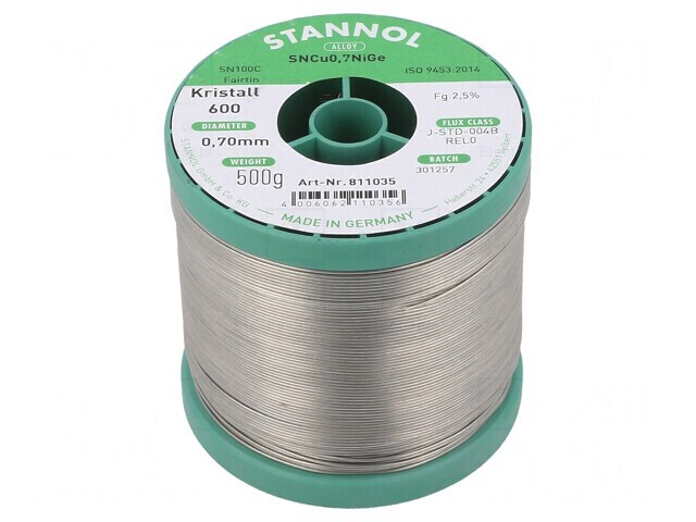 S&acirc;rmă de lipit fără plumb 0,7mm 500g
