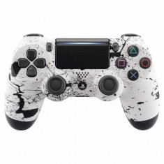 Controller Splashing White Wireless Dualshock 4 V2 pentru Playstation 4 foto