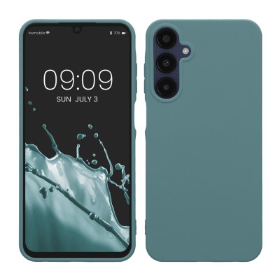 Husa Kwmobile pentru Samsung Galaxy A25, Verde inchis, Silicon, KWM000021MX013C foto