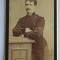 CDV Atelier Romania Bucuresti Bucuresci Bucarest Franz Mandy barbat in uniforma militar