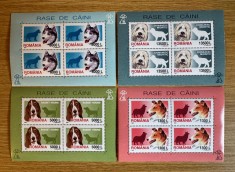 Rase de caini, bloc de 4 timbre 2001 LP 1551a