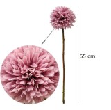 Crizantema Artificiala 65 cm Realista , Floare Decorativa pentru Aranjamente, Evenimente si Interior