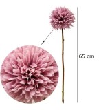 Crizantema Artificiala 65 cm Realista , Floare Decorativa pentru Aranjamente, Evenimente si Interior