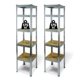 Raft Salgo cu 5 nivele - metal - max 175 kg - 180 x 40 x 40 cm