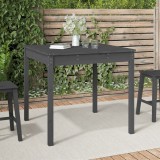 Gossi masuta de gradina, gri, 82,5x82,5x76 cm, lemn masiv de pin