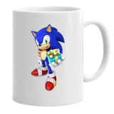 Cana alba personalizata sonic gift, INOVATIX&reg;. 330 ml