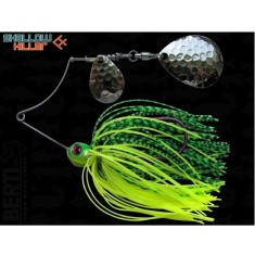 Spinnerbait Bertilure Cu Doua Palete SHALLOW KILLER COLORADO Model COLORADO Culoare CHARTREUSE-LIME TIGER 1