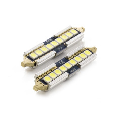Set 2 becuri LED pentru iluminat interior/portbagaj Carguard, 5 W, 12 V, 650 lm, filament 41 mm, Alb