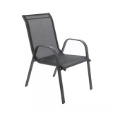 Scaun pentru gradina, metal + textilen, Inovius