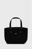 A.P.C. geantă Tote Thais culoarea negru, COGYX.M61832.LZZ