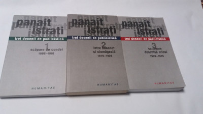 Panait Istrati, Trei decenii de publicistica 3 vol,RF16/4 foto