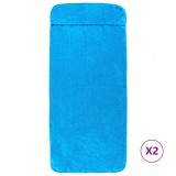 Cumpara ieftin Prosoape de plaja, 2 buc., turcoaz, 75x200 cm, textil 400 GSM