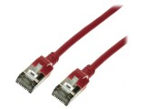 Patch cord Ethernet Cat6a roșu TPE, Logilink