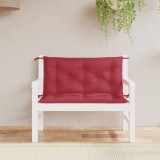 Set 2 Perne Banca Gradina 100x50x7cm Rosu Vin Oxford Poliester Exterior
