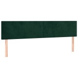 Cumpara ieftin Tablii de pat, verde inchis, 160x5x78/88 cm, catifea