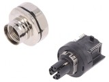 Soclu M12 PIN 8 mamă unghi IP65 IP67 SMT