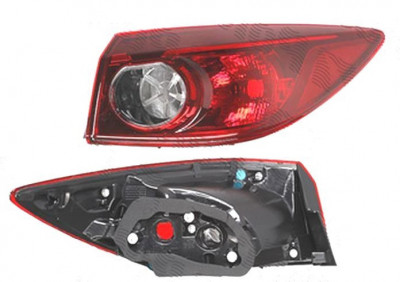 Stop spate lampa Mazda 3 (Bm), 06.2013-08.2017, partea Dreapta, SEDAN, partea exterioara; W21/5W+WY21W; fara suport becuri, DEPO foto