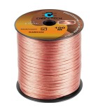 Cablu difuzor 2x2mm cupru transparent 1m la rola Cabletech KAB0322