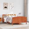 VidaXL Cadru de pat fără saltea, maro ceruit 140x200 cm lemn masiv pin 3306968