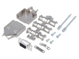 Set Complet Mufă Mamă D-Sub 9 Pin Lipire pe Cablu, MH CONNECTORS