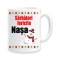 Cana alba personalizata Sarbatori Fericite Nasa, INOVATIX&reg;. 330ml