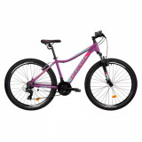 Bicicleta MTB Colinelli COL22, Marimea M, 27.5 inch, Violet, Schimbator Shimano, 21 Viteze, Cadru Al