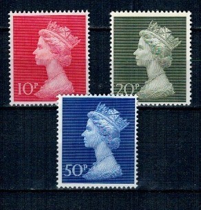 Marea Britanie 1970 - Uzuale Regina Elisabeta II, serie neuzata foto