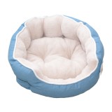 Culcus Pentru Caini Si Pisici Jeans/plush Bleu-bej 75 X 65 X 24 Cm/ 9258-2002A, AMC