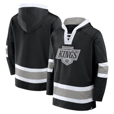 Los Angeles Kings hanorac de bărbați cu glugă Laced Hockey black - M foto
