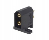 Soclu alimentare DC XT60 tata 2 pini lipire neagra 30A 500V XT60C-M AMASS