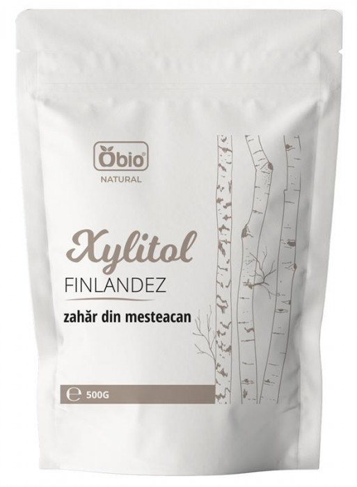Xylitol Finlandez ( Zahar de Mesteacan) 500 grame Obio