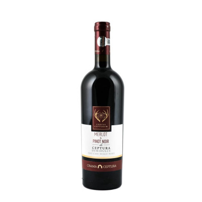 Vin Rosu Demidulce Cervus Cepturum Merlot si Pinot Noir, Crama Ceptura, 13.5% Alcool, 0.75 L, Vinuri Rosii, Vin Demidulce, Vinuri Demidulci, Vinuri Ce foto