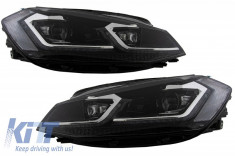 Faruri LED VW Golf 7.5 VII Facelift (2017-up) cu Semnal Dinamic foto