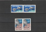 ROMANIA 1969 LP 702 COSMOS III APOLLO 9 SI 10 PERECHE ORIZONTALA SERII MNH