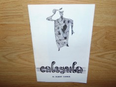 PROGRAM TEATRU STAGIUNEA 1968-1969 -CALIGULA -TEATRUL NATIONAL CLUJ
