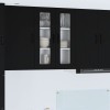 VidaXL Dulap suspendat de bucătărie cu raft Negru 60 x 31 x 80 cm 885086