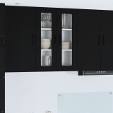 VidaXL Dulap suspendat de bucătărie cu raft Negru 60 x 31 x 80 cm 885086