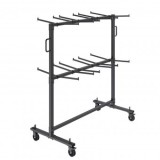 Carucior pentru scaune pliante, Otel, 1830x860x1820 mm, Capacitate 84 scaune, max 240 kg
