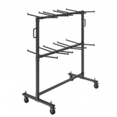 Carucior pentru scaune pliante, Otel, 1830x860x1820 mm, Capacitate 84 scaune, max 240 kg