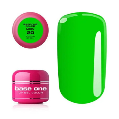 Gel UV Silcare Base One Neon - Medium Green 20, 5g foto