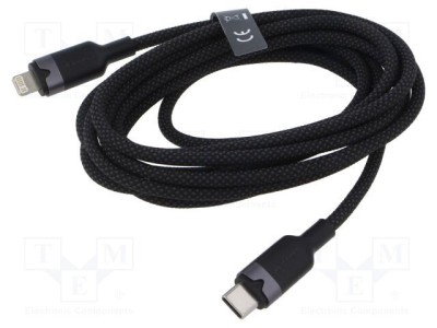 Cablu USB 2.0 Apple Lightning și USB C nichelat 2m VENTION foto