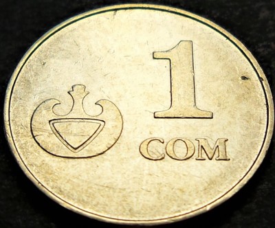 Moneda 1 SOM - REPUBLICA KYRGYZSTAN, anul 2008 * cod 2371 foto