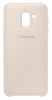 Husa Samsung EF-PJ600CFEGWW Dual Layer (plastic + silicon) aurie pentru Samsung Galaxy J6 2018