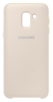 Husa Samsung EF-PJ600CFEGWW Dual Layer (plastic + silicon) aurie pentru Samsung Galaxy J6 2018 foto