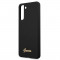 Husa Cover Guess Silicone Metal Logo pentru Samsung Galaxy S21 Black