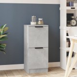 vidaXL Servantă, gri beton, 30x30x70 cm, lemn compozit